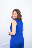 Blusa Júlia – Em Linho Light com Detalhes Laterais