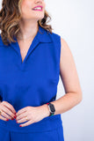 Blusa Júlia – Em Linho Light com Detalhes Laterais