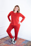 Conjunto Lãzinha Gola Redonda Calça Jogger Com Bolsos Copenhaguen