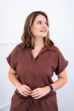 Conjunto Salvador - Bermudinha e Blusa em Linho Light