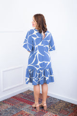 Vestido Monalisa – Midi com Manga Flare em Crepe