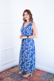 Vestido Regata Longuete com Decote V em Viscolinho Gabriela