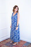Vestido Regata Longuete com Decote V em Viscolinho Gabriela
