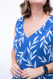Vestido Regata Longuete com Decote V em Viscolinho Gabriela
