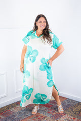 Vestido Antonella – Decote V com Fendas Laterais em Malha Confort Deluxe