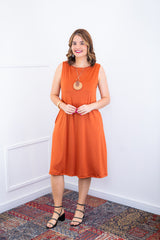 Vestido Sofia - Malha Confort Regata Midi