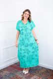 Vestido Antonella – Decote V com Fendas Laterais em Malha Confort Deluxe