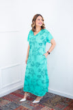 Vestido Antonella – Decote V com Fendas Laterais em Malha Confort Deluxe