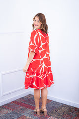 Vestido Monalisa – Midi com Manga Flare em Crepe