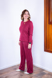 Conjunto Lãzinha Gola Redonda e Calça Pantalona Londres