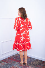 Vestido Monalisa – Midi com Manga Flare em Crepe