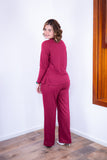 Conjunto Lãzinha Gola Redonda e Calça Pantalona Londres