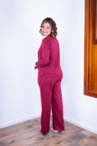 Conjunto Lãzinha Gola Redonda e Calça Pantalona Londres