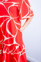 Vestido Monalisa – Midi com Manga Flare em Crepe
