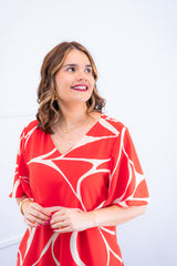 Vestido Monalisa – Midi com Manga Flare em Crepe