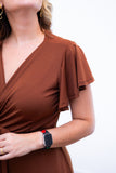 Vestido Malha Confort Manga Envelope Havaí