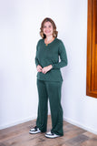 Conjunto Lãzinha Gola Redonda e Calça Pantalona Londres
