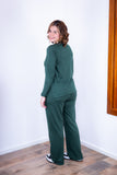 Conjunto Lãzinha Gola Redonda e Calça Pantalona Londres