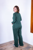 Conjunto Lãzinha Gola Redonda e Calça Pantalona Londres