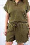 Conjunto Salvador - Bermudinha e Blusa em Linho Light