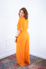 Macacão Turquia Signature – Transpassado com Cintura Ajustável em Viscolycra