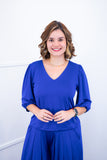 Blusa Gola V em Malha Confort Eduarda