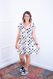 Vestido Laura - Evasê Decote V em Viscolycra