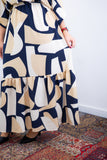 Vestido Celina – Manga Japonesa Longo em Crepe Fluido