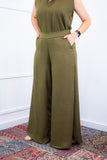 Calça Maxi Renata – Pantalona em Linho Light com Bolsos Laterais