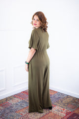 Macacão Turquia Signature – Transpassado com Cintura Ajustável em Viscolycra