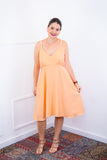 Vestido Malu – Alcinha Ajustável em Viscose Marrant com Saia Evasê e Bolsos