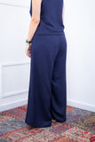Calça Maxi Renata – Pantalona em Linho Light com Bolsos Laterais