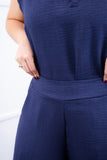 Calça Maxi Renata – Pantalona em Linho Light com Bolsos Laterais