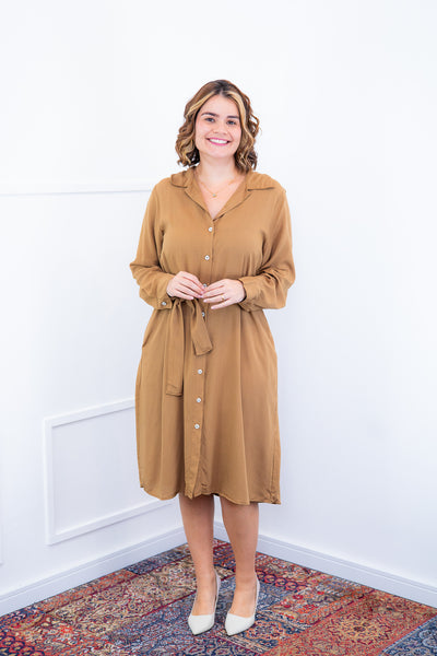 Chemise Social Manga Longa Com Botões Em Viscolinho Gisele