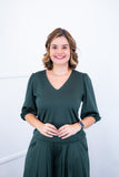Blusa Gola V em Malha Confort Eduarda