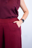 Calça Maxi Renata – Pantalona em Linho Light com Bolsos Laterais