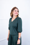 Blusa Gola V em Malha Confort Eduarda