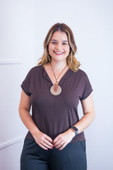 Blusa Ágata - Decote V Bobo em Viscolycra