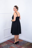 Vestido Malu – Alcinha Ajustável em Viscose Marrant com Saia Evasê e Bolsos