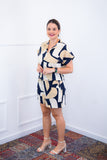 Conjunto Salvador – Bermudinha e Blusa em Crepe com Estampa Geométrica