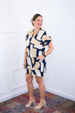 Conjunto Salvador – Bermudinha e Blusa em Crepe com Estampa Geométrica