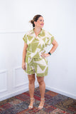 Conjunto Salvador – Bermudinha e Blusa em Crepe com Estampa Geométrica