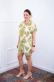 Conjunto Salvador – Bermudinha e Blusa em Crepe com Estampa Geométrica