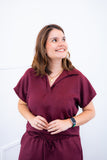Conjunto Salvador - Bermudinha e Blusa em Linho Light