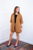 Conjunto Kimono Dora - Oversized Estampado e Bermudinha em Crepinho