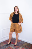 Conjunto Kimono Dora - Oversized Estampado e Bermudinha em Crepinho