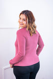 Blusa Donna - Manga longa com Golinha