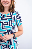Vestido Sara - Malha Confort Midi com Manga