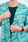 Kimono Brasil – Oversized com Manga Ampla em Crepe