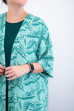 Kimono Brasil – Oversized com Manga Ampla em Crepe